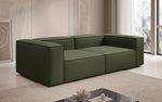 Lade das Bild in den Galerie-Viewer, Luxuriöses Designer Sofa Lesley 3-Sitzer: Modern, Komfortabel &amp; Vielseitig in Stoff
