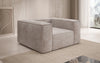 Lesley Designer Cord Sofa: Modernes, Bequemes Wohnzimmer-Sofa mit Robuster Polsterung