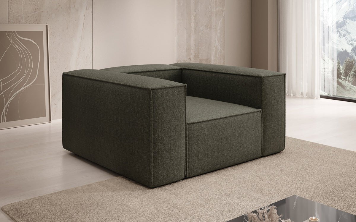 Lesley Luxus Designer Sofa-Sessel – Moderner Bouclé Armlehnstuhl für Ihr Wohnzimmer