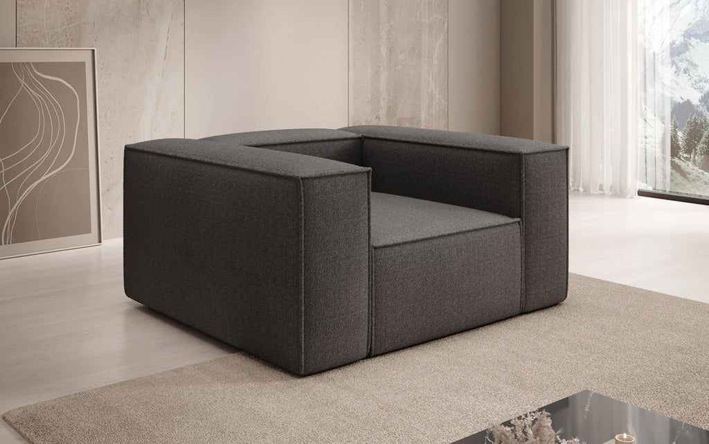 Lesley Luxus Designer Sofa-Sessel – Moderner Bouclé Armlehnstuhl für Ihr Wohnzimmer