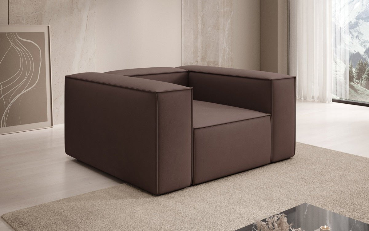Lesley Designer Polstersessel: Komfortabler Stoff Armstuhl für Modernes Wohnzimmer