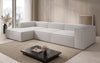 Designer Ecksofa Lesley L: Luxuriöser Bouclé, Modernes Design, Hoher Komfort
