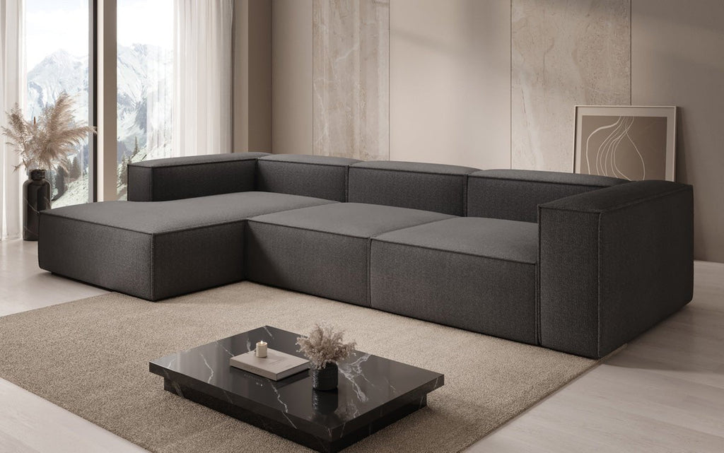 Luxuriöses Designer L-Sofa Lesley in Bouclé – Modern, Komfortabel, Elegante L-Form