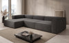 Designer Ecksofa Lesley L: Luxuriöser Bouclé, Modernes Design, Hoher Komfort