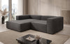 Luxuriöses Designer L-Sofa Lesley Bouclé Stoff Modern Bequem Wohnzimmer Couch