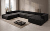 Luxuriöses Designer U-Form Samtsofa Lesley XXL – Elegante, Moderne Wohnzimmer-Couch