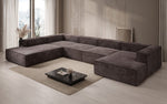 Lade das Bild in den Galerie-Viewer, Luxuriöses Lesley U-Form Cordsofa XXL – Modernes Design für Ihr Wohnzimmer
