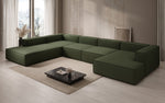 Lade das Bild in den Galerie-Viewer, Luxuriöses Designer U-Form Ecksofa XXL – Modernes Stoffsofa für Wohnzimmer
