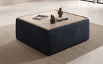 Lade das Bild in den Galerie-Viewer, Lesley Samt Beistellhocker Couchtisch mit Verstecktem Stauraum Elegantes Wohnzimmer
