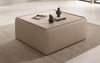 Lesley Bouclé Multifunktions-Hocker: Eleganter Couchtisch mit Verstecktem Stauraum