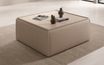 Lade das Bild in den Galerie-Viewer, Lesley Bouclé Multifunktions-Hocker: Eleganter Couchtisch mit Verstecktem Stauraum
