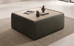Lade das Bild in den Galerie-Viewer, Lesley Bouclé Multifunktions-Hocker: Eleganter Couchtisch mit Verstecktem Stauraum
