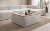 Lesley Samt Beistellhocker Couchtisch mit Verstecktem Stauraum Elegantes Wohnzimmer