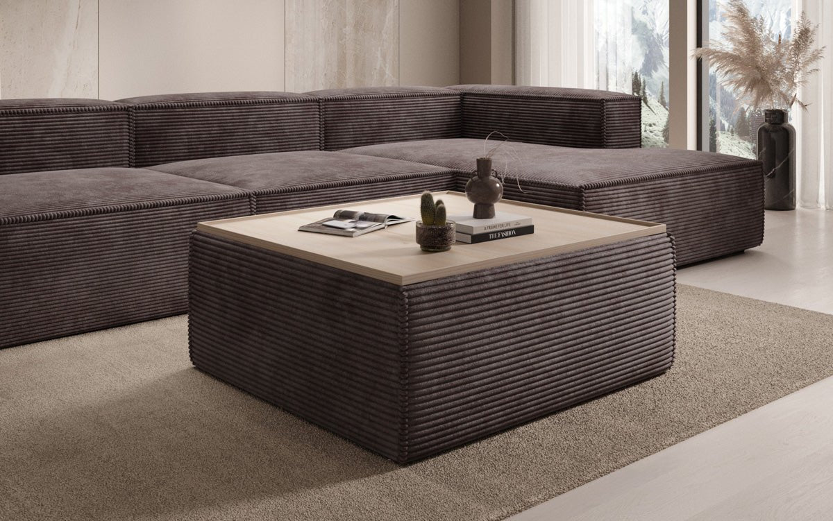 Lesley Cord Beistellhocker: Multifunktionaler Couchtisch mit Stauraum & Stil