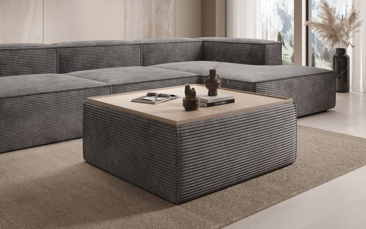 Lesley Cord Beistellhocker: Multifunktionaler Couchtisch mit Stauraum & Stil