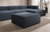 Lesley Beistellhocker Stoff – Moderner Ottoman für Vielseitiges Wohnzimmer-Design