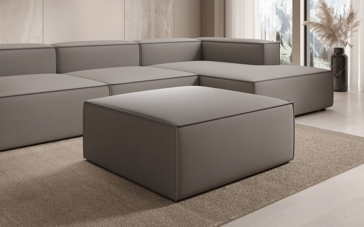 Lesley Beistellhocker Stoff – Moderner Ottoman für Vielseitiges Wohnzimmer-Design