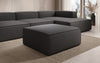 Lesley Beistellhocker Stoff – Moderner Ottoman für Vielseitiges Wohnzimmer-Design