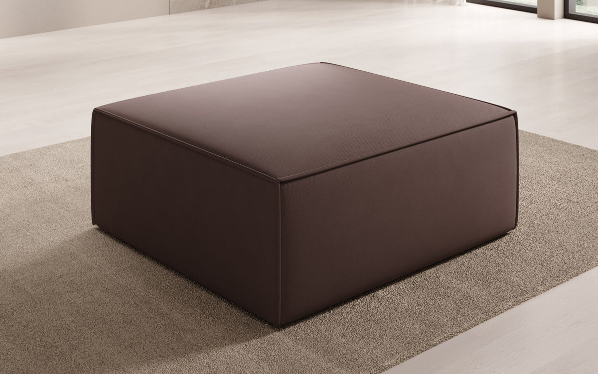 Lesley Beistellhocker Stoff – Moderner Ottoman für Vielseitiges Wohnzimmer-Design