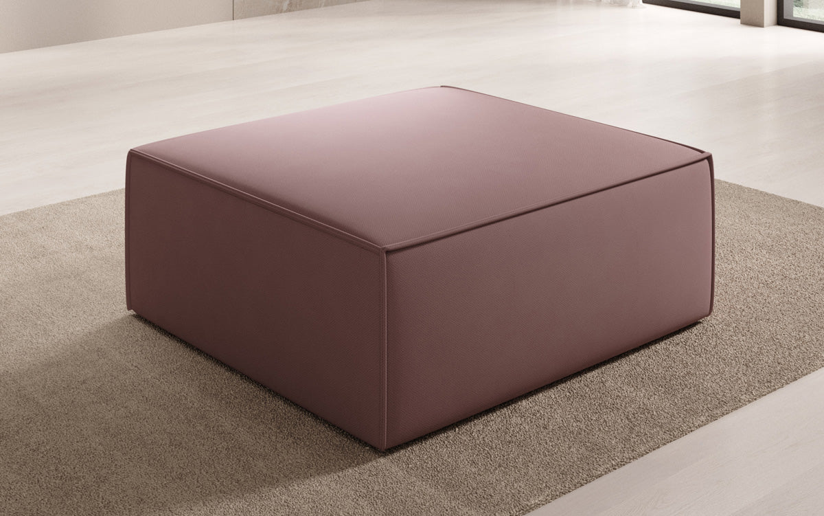 Lesley Beistellhocker Stoff – Moderner Ottoman für Vielseitiges Wohnzimmer-Design
