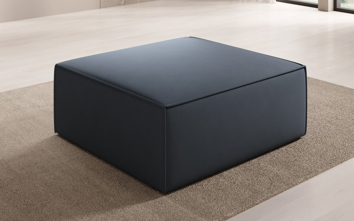 Lesley Beistellhocker Stoff – Moderner Ottoman für Vielseitiges Wohnzimmer-Design
