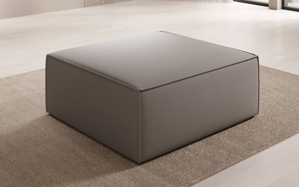 Lesley Beistellhocker Stoff – Moderner Ottoman für Vielseitiges Wohnzimmer-Design