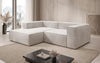 Luxuriöses Ecksofa Lesley Mini Samt: Modernes Design für Ihr Wohnzimmer