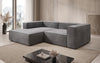 Luxuriöses Ecksofa Lesley Mini Samt: Modernes Design für Ihr Wohnzimmer