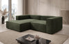 Luxuriöses Ecksofa Lesley Mini Samt: Modernes Design für Ihr Wohnzimmer