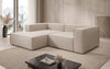 Lesley L Mini Designer Ecksofa aus Stoff – Modern, Gemütlich, Vielseitig