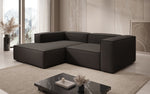 Lade das Bild in den Galerie-Viewer, Lesley L Mini Designer Ecksofa aus Stoff – Modern, Gemütlich, Vielseitig
