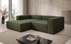 Lesley L Mini Designer Ecksofa aus Stoff – Modern, Gemütlich, Vielseitig