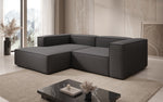 Lade das Bild in den Galerie-Viewer, Lesley L Mini Designer Ecksofa aus Stoff – Modern, Gemütlich, Vielseitig
