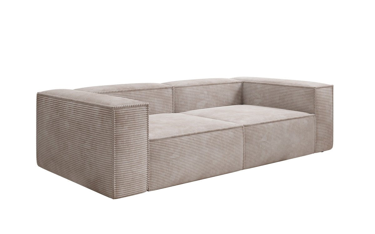 Luxuriöses 3-Sitzer Cord Sofa Lesley: Modernes Design & Komfort