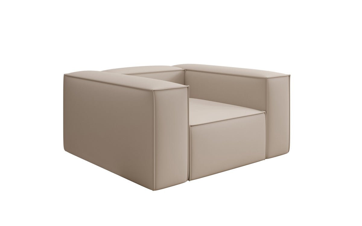 Lesley Designer Polstersessel: Komfortabler Stoff Armstuhl für Modernes Wohnzimmer