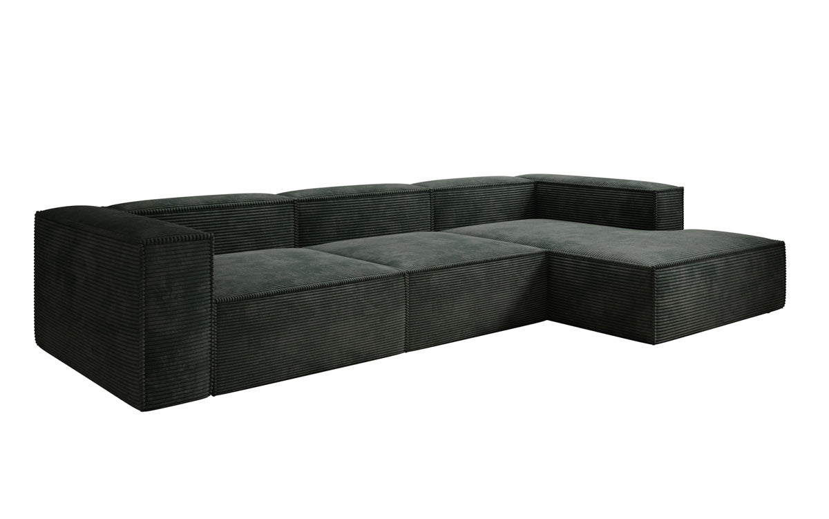 Gemütliches Lesley Cord-Ecksofa: Modernes L-Sofa für Stilvolles Wohnen