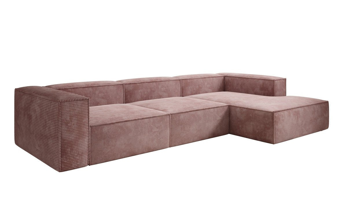 Gemütliches Lesley Cord-Ecksofa: Modernes L-Sofa für Stilvolles Wohnen