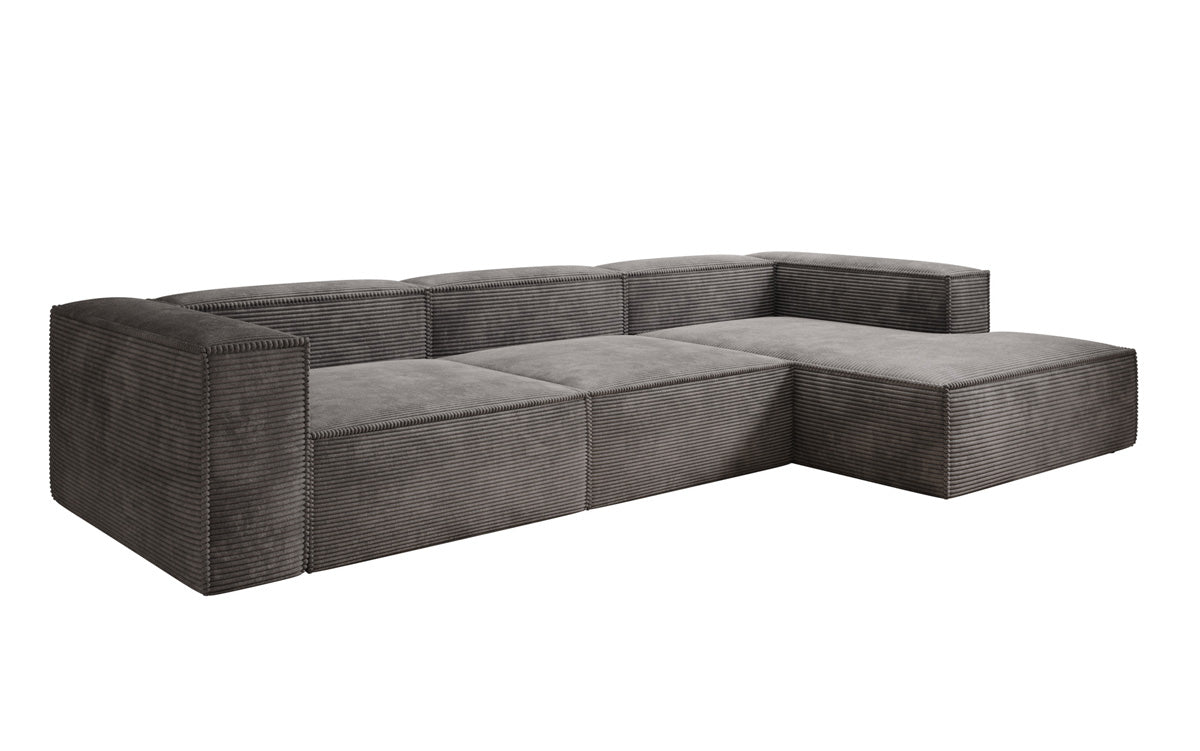 Gemütliches Lesley Cord-Ecksofa: Modernes L-Sofa für Stilvolles Wohnen