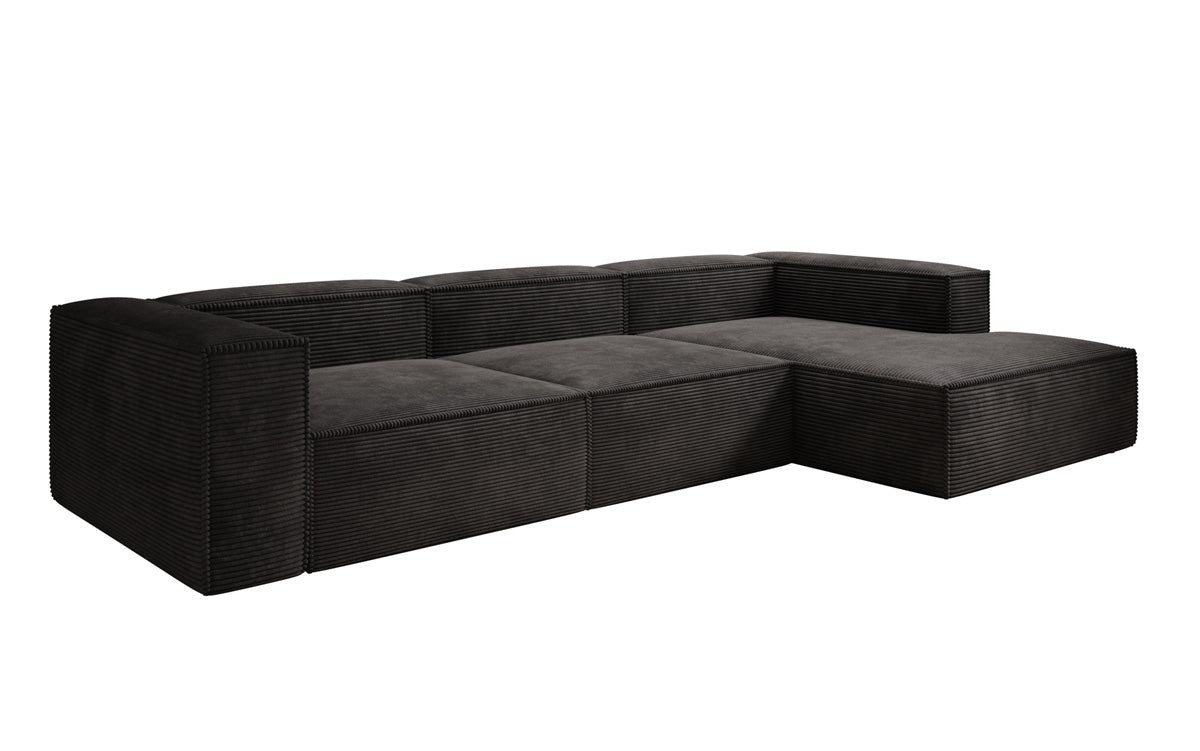 Gemütliches Lesley Cord-Ecksofa: Modernes L-Sofa für Stilvolles Wohnen