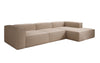 Designer Ecksofa Lesley L: Luxuriöser Bouclé, Modernes Design, Hoher Komfort