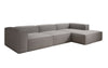 Designer Ecksofa Lesley L: Luxuriöser Bouclé, Modernes Design, Hoher Komfort