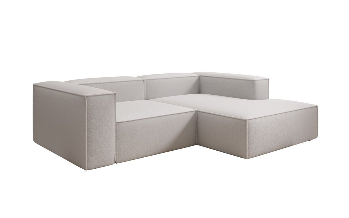 Luxuriöses L-Form Designer Sofa Lesley Mini – Weicher Bouclé, Modern, Komfortabel