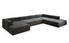 Luxuriöses Designer U-Form Samtsofa Lesley XXL – Elegante, Moderne Wohnzimmer-Couch