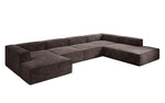Lade das Bild in den Galerie-Viewer, Luxuriöses Lesley U-Form Cordsofa XXL – Modernes Design für Ihr Wohnzimmer
