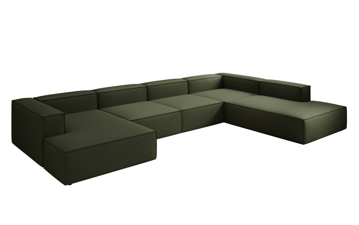 Luxuriöses Designer U-Form Ecksofa XXL – Modernes Stoffsofa für Wohnzimmer