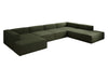 Luxuriöses Designer U-Form Ecksofa XXL – Modernes Stoffsofa für Wohnzimmer