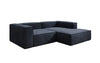 Luxuriöses Ecksofa Lesley Mini Samt: Modernes Design für Ihr Wohnzimmer