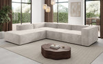 Lade das Bild in den Galerie-Viewer, Luxuriöses L-Form Samt-Sofa Lesley mit langer Ottomane, modernes Design
