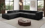 Lade das Bild in den Galerie-Viewer, Luxuriöses L-Form Samt-Sofa Lesley mit langer Ottomane, modernes Design
