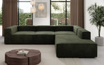 Lade das Bild in den Galerie-Viewer, Luxuriöses L-Form Samt-Sofa Lesley mit langer Ottomane, modernes Design
